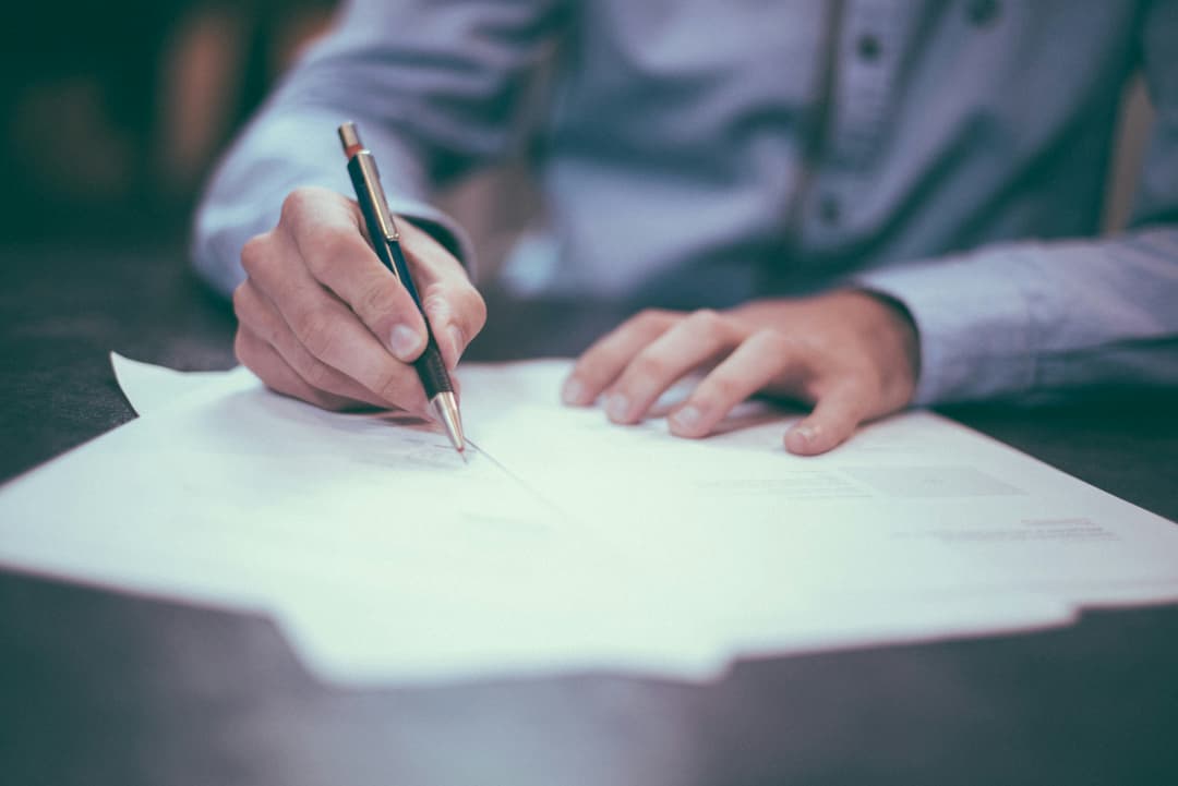 Legal documents and a gavel
